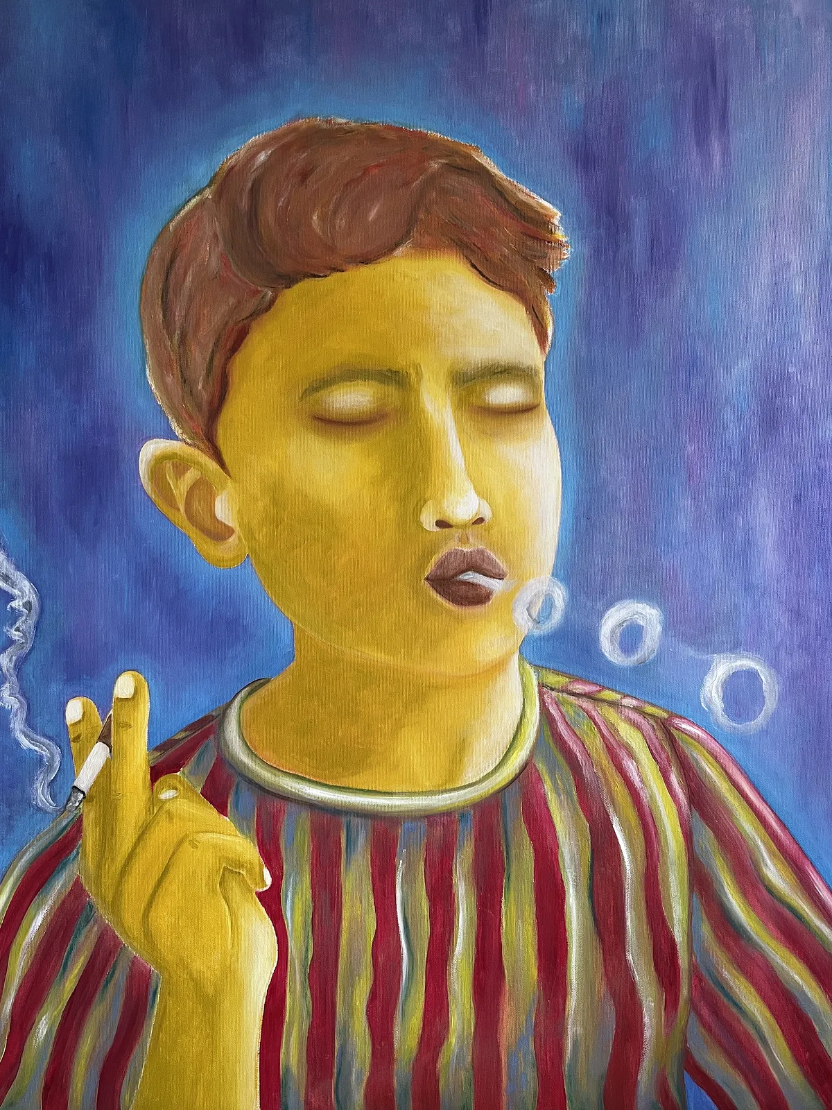 Image of Обережно.Діти(№1) by Soloninkina, size: 66*89, made of Oil, canvas, Painting medium, part of the Обережно.Діти series Photo 1 of 3.