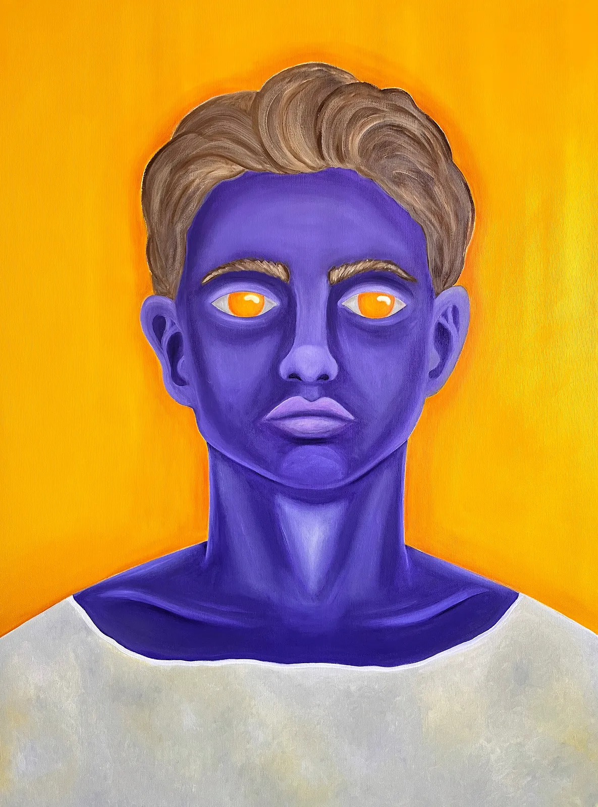 Image of Purple by Soloninkina, size: 69*96, made of Oil, canvas, Painting medium